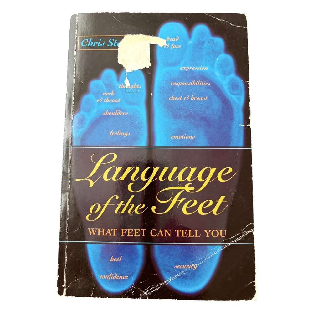 Vintage Language of the Feet Chris Stormer Paperback Reflexology Holistic Book